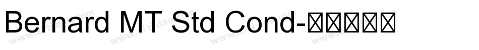 Bernard MT Std Cond字体转换